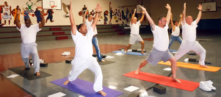 Yoga in the Prison Gym